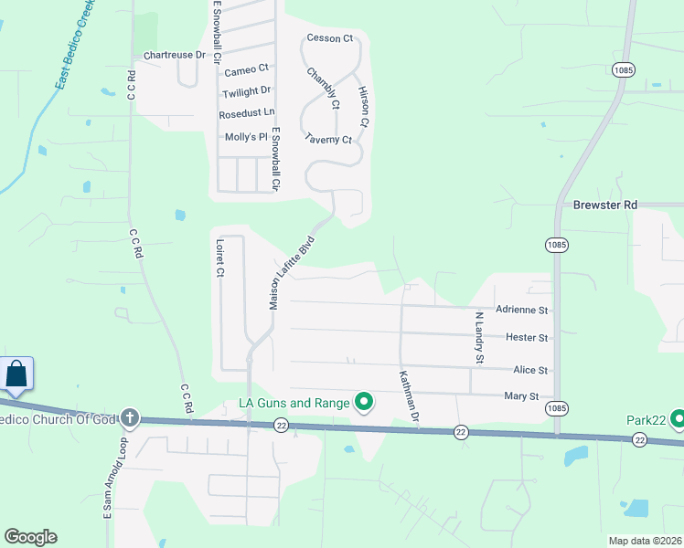map of restaurants, bars, coffee shops, grocery stores, and more near 28629 Venette Court in Madisonville