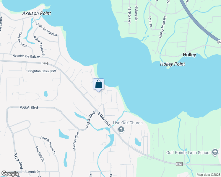 map of restaurants, bars, coffee shops, grocery stores, and more near 7276 Jacobs Trail in Navarre