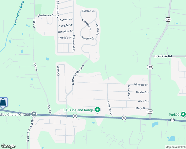 map of restaurants, bars, coffee shops, grocery stores, and more near 28629 Venette Court in Madisonville