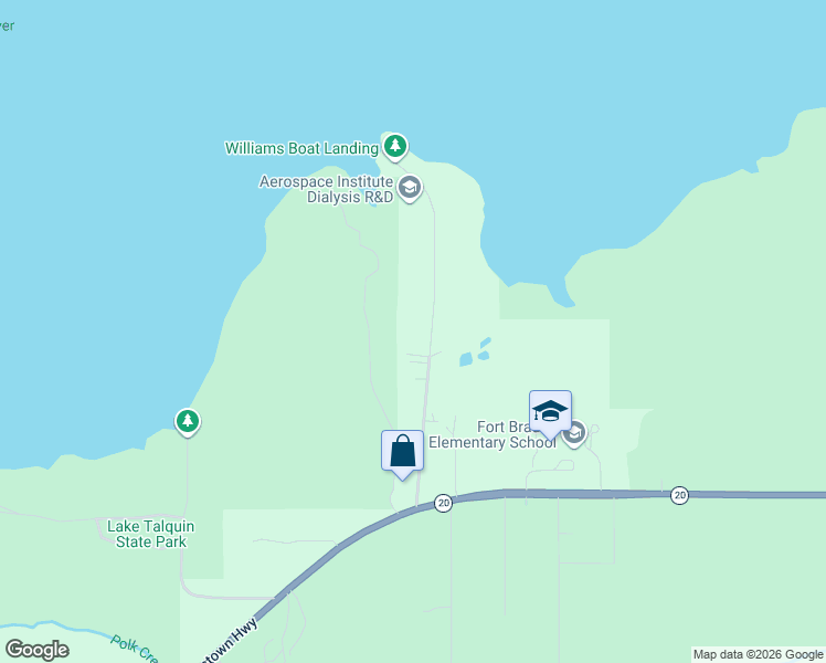 map of restaurants, bars, coffee shops, grocery stores, and more near 1318 Williams Landing Road in Tallahassee