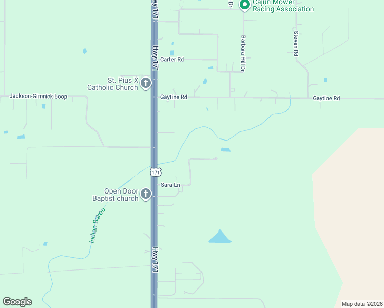 map of restaurants, bars, coffee shops, grocery stores, and more near 265 Sara Lane in Ragley