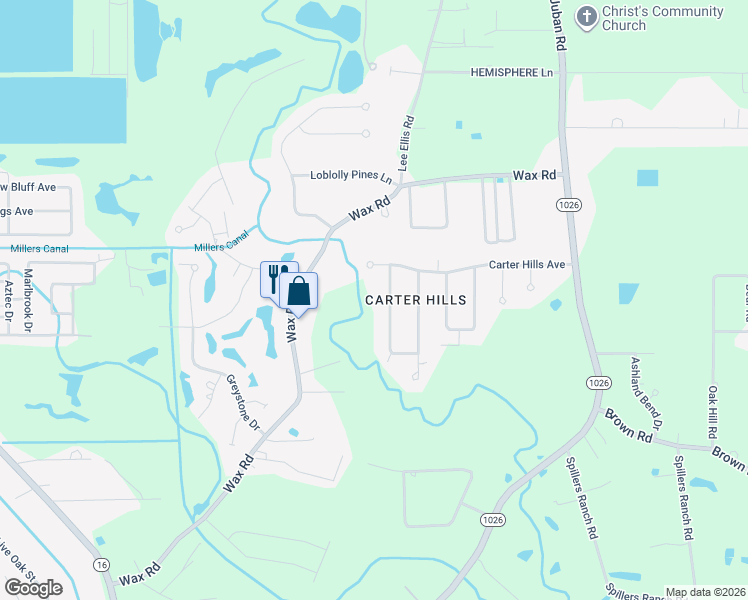 map of restaurants, bars, coffee shops, grocery stores, and more near 25921 Richmond South Ridge Avenue in Denham Springs