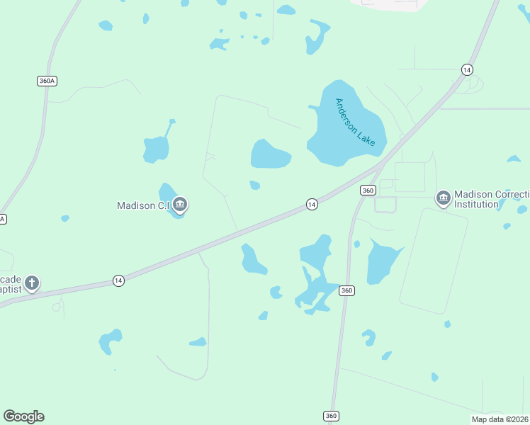 map of restaurants, bars, coffee shops, grocery stores, and more near 2429 Florida 14 in Madison