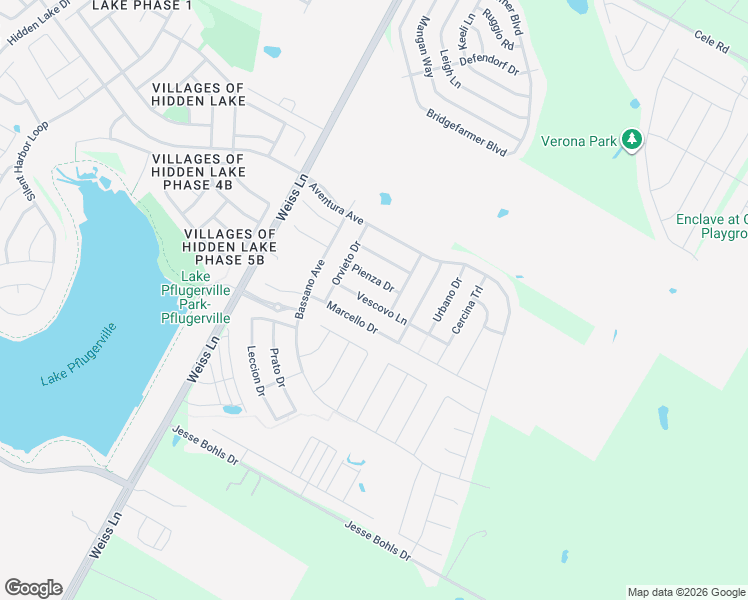 map of restaurants, bars, coffee shops, grocery stores, and more near 16436 Vescovo Lane in Pflugerville