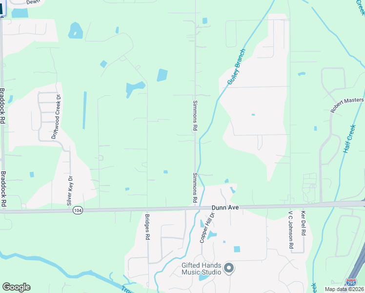map of restaurants, bars, coffee shops, grocery stores, and more near 11450 Simmons Road in Jacksonville