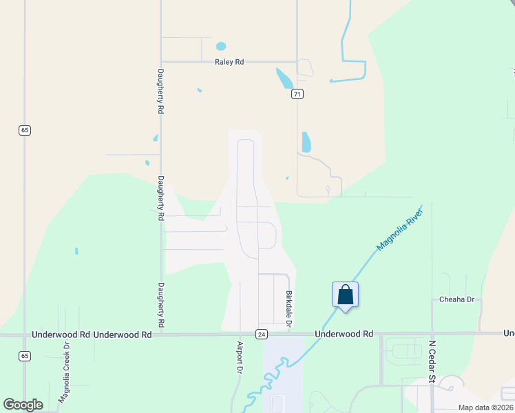 map of restaurants, bars, coffee shops, grocery stores, and more near Brixham Court in Foley