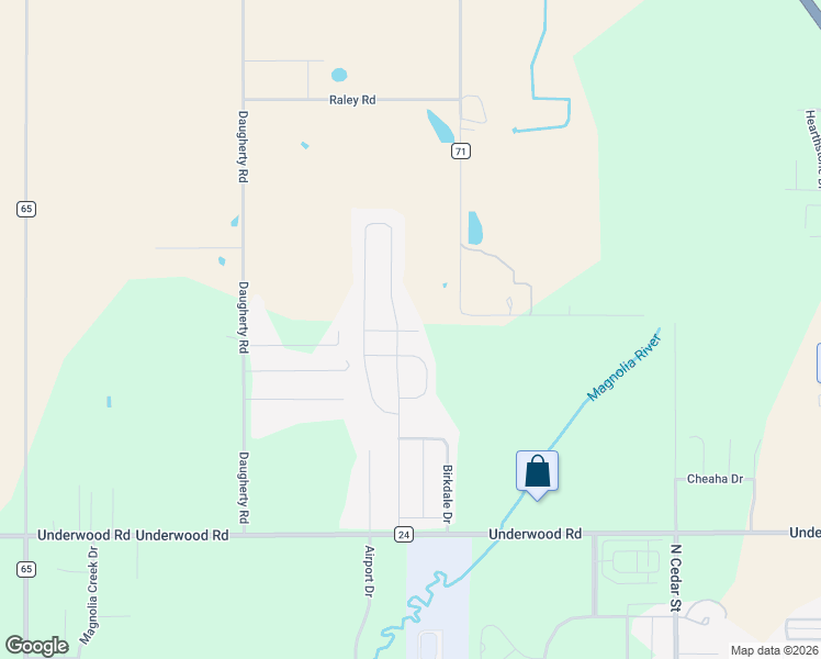 map of restaurants, bars, coffee shops, grocery stores, and more near Brixham Court in Foley