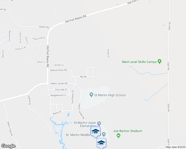 map of restaurants, bars, coffee shops, grocery stores, and more near 7213 Bayou Landing Drive West in Ocean Springs