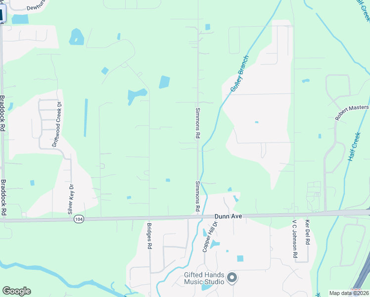 map of restaurants, bars, coffee shops, grocery stores, and more near 11450 Simmons Road in Jacksonville