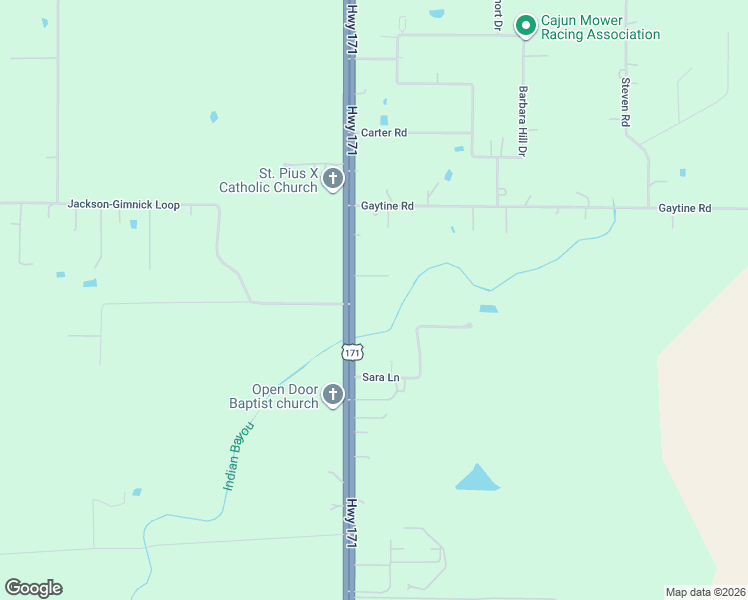 map of restaurants, bars, coffee shops, grocery stores, and more near 265 Sara Lane in Ragley