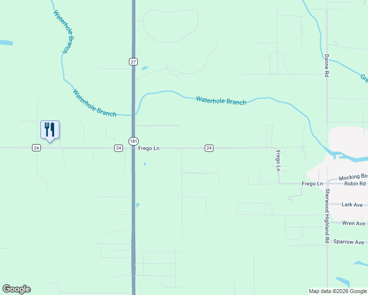 map of restaurants, bars, coffee shops, grocery stores, and more near 14922 Frego Ln in Fairhope