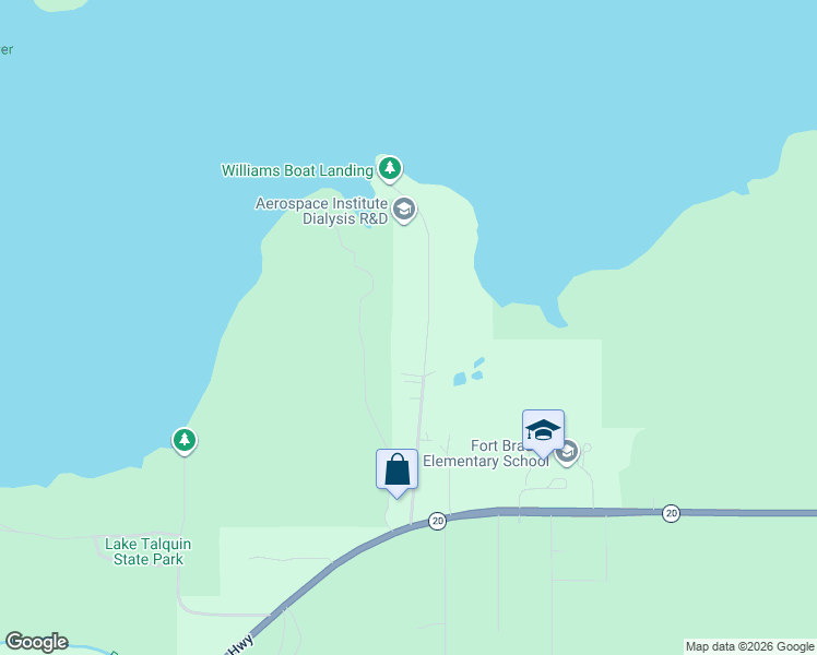 map of restaurants, bars, coffee shops, grocery stores, and more near 1262 Williams Landing Road in Tallahassee