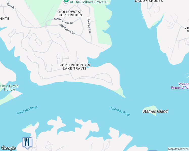 map of restaurants, bars, coffee shops, grocery stores, and more near 6000 Lantern View Drive in Leander