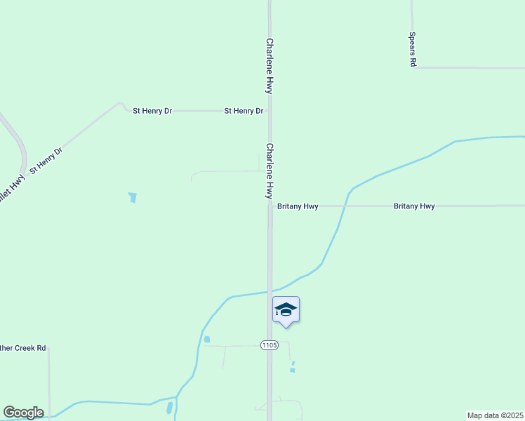 map of restaurants, bars, coffee shops, grocery stores, and more near 2725 Charlene Highway in Eunice