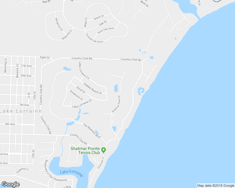 map of restaurants, bars, coffee shops, grocery stores, and more near 940 Shalimar Point Drive in Shalimar