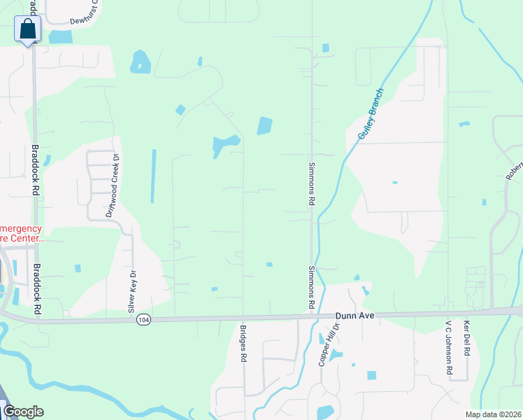 map of restaurants, bars, coffee shops, grocery stores, and more near 11551 Bridges Road in Jacksonville