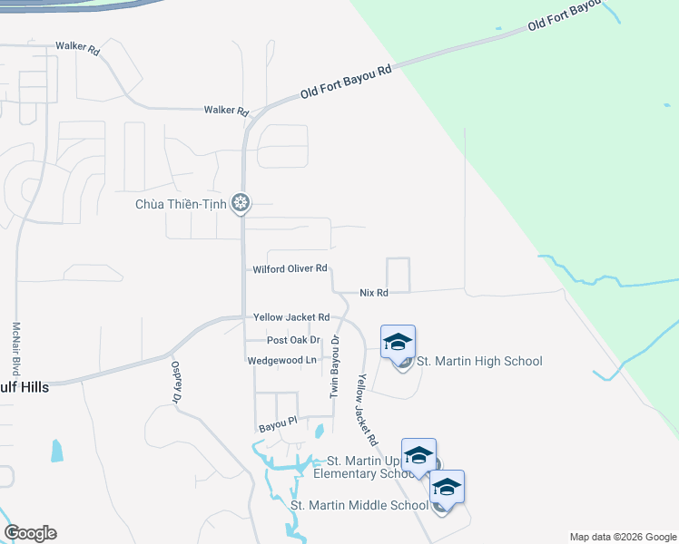 map of restaurants, bars, coffee shops, grocery stores, and more near 11436 Wilfred Oliver Drive in Ocean Springs