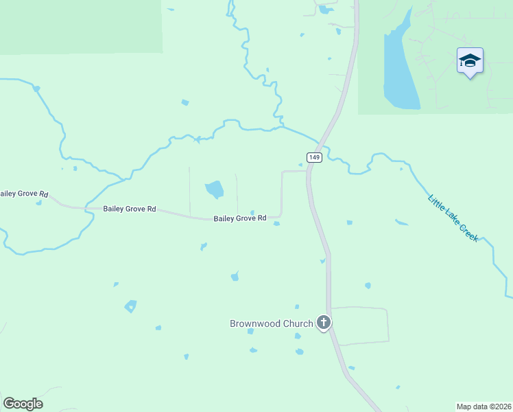 map of restaurants, bars, coffee shops, grocery stores, and more near 22100 Bailey Grove Road in Montgomery