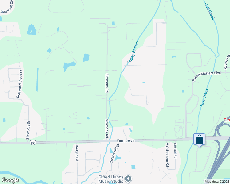 map of restaurants, bars, coffee shops, grocery stores, and more near 11545 Simmons Road in Jacksonville