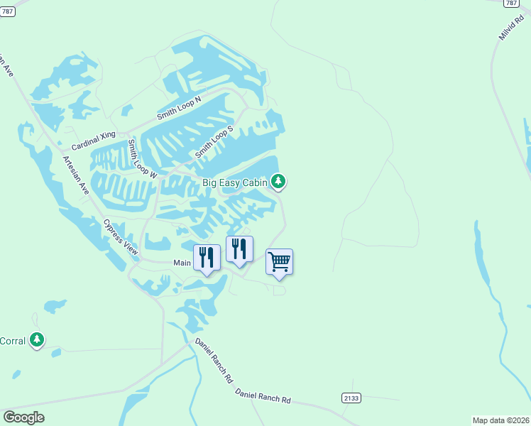 map of restaurants, bars, coffee shops, grocery stores, and more near 91 Bluejay Way in Cleveland