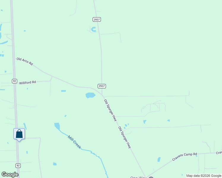 map of restaurants, bars, coffee shops, grocery stores, and more near Old Arco Road in Silsbee