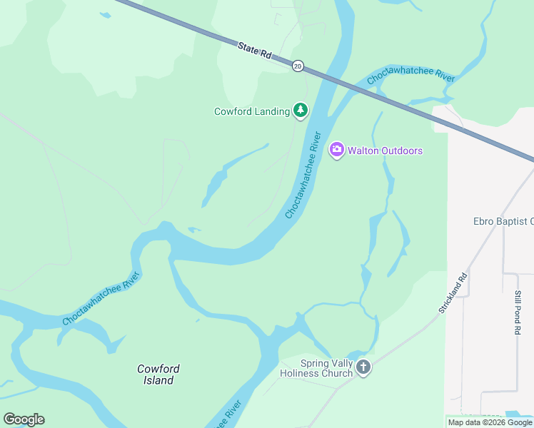 map of restaurants, bars, coffee shops, grocery stores, and more near 517 Big Cedar Road in Ponce de Leon