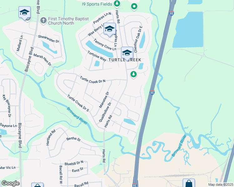 map of restaurants, bars, coffee shops, grocery stores, and more near 11525 Quailhollow Drive in Jacksonville