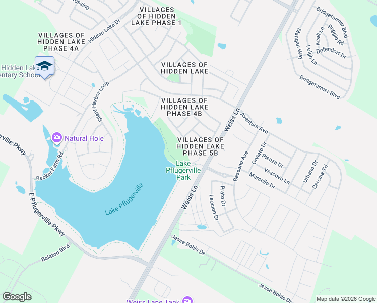 map of restaurants, bars, coffee shops, grocery stores, and more near 18204 Kermit Court in Pflugerville