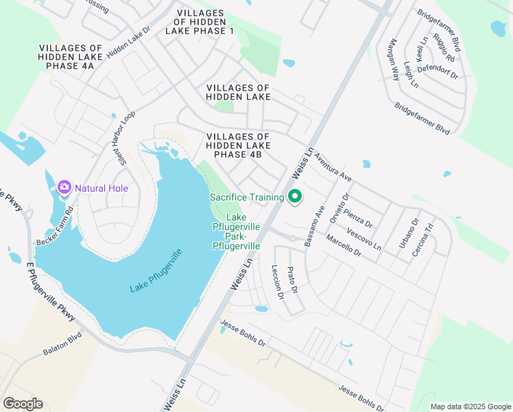 map of restaurants, bars, coffee shops, grocery stores, and more near 18000 Masi Loop in Pflugerville