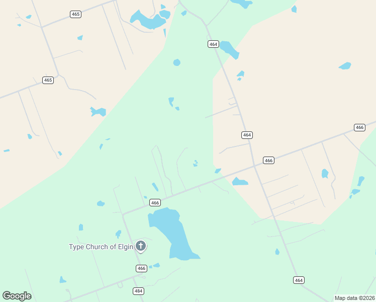 map of restaurants, bars, coffee shops, grocery stores, and more near 1875 County Road 466 in Elgin