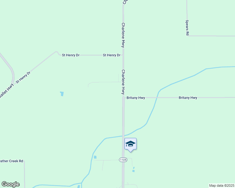 map of restaurants, bars, coffee shops, grocery stores, and more near 2725 Charlene Highway in Eunice