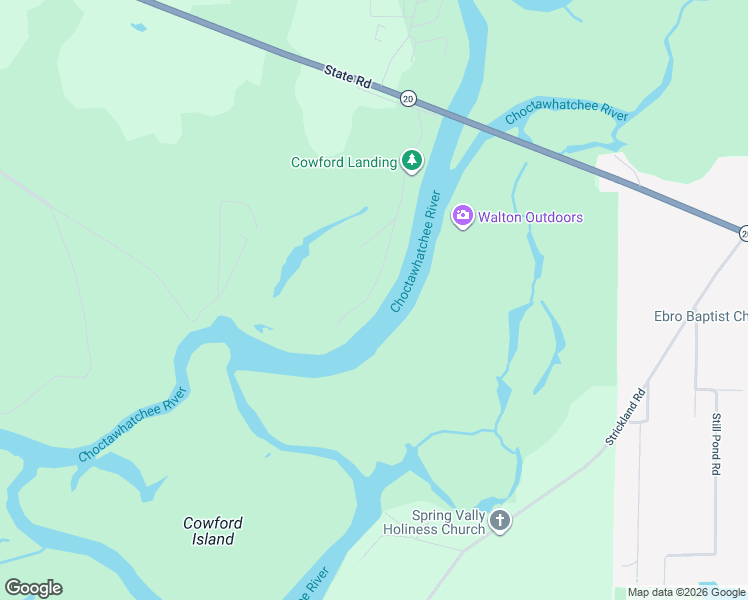 map of restaurants, bars, coffee shops, grocery stores, and more near 517 Big Cedar Road in Ponce de Leon