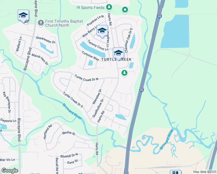 map of restaurants, bars, coffee shops, grocery stores, and more near 11525 Quailhollow Drive in Jacksonville