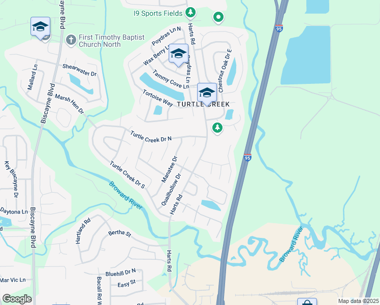 map of restaurants, bars, coffee shops, grocery stores, and more near 11525 Quailhollow Drive in Jacksonville