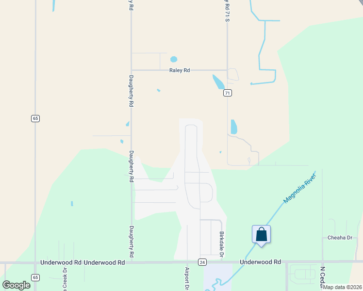 map of restaurants, bars, coffee shops, grocery stores, and more near 15309 Troon Drive in Foley
