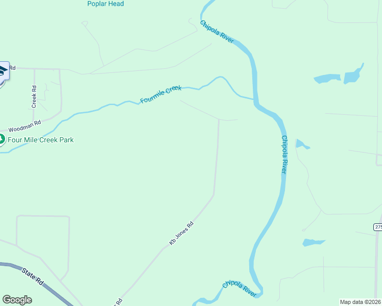 map of restaurants, bars, coffee shops, grocery stores, and more near K Northwest John F Bailey Road in Blountstown
