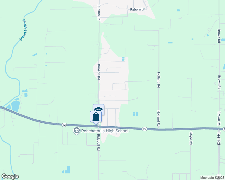 map of restaurants, bars, coffee shops, grocery stores, and more near 20099 Pecan Trace Drive in Ponchatoula
