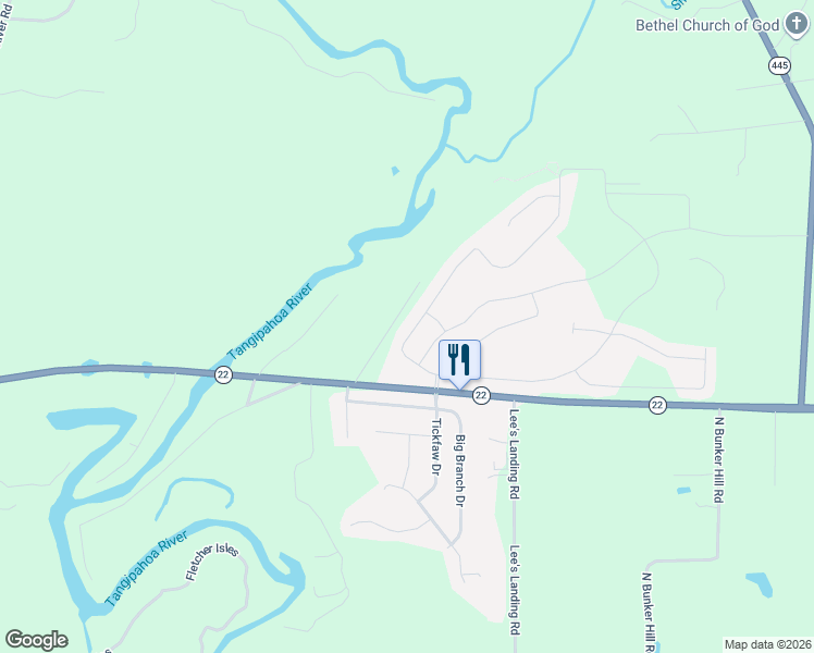 map of restaurants, bars, coffee shops, grocery stores, and more near 40073 Cypress View Road in Ponchatoula