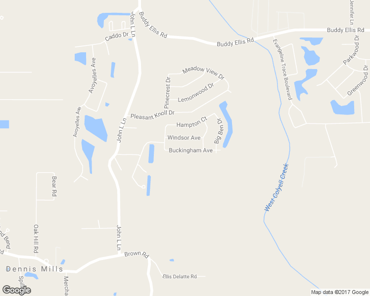 map of restaurants, bars, coffee shops, grocery stores, and more near 11371 Buckingham Avenue in Denham Springs