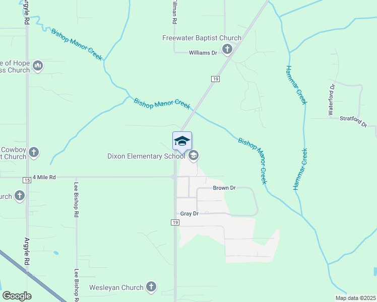 map of restaurants, bars, coffee shops, grocery stores, and more near 8650 4 Mile Road in Irvington