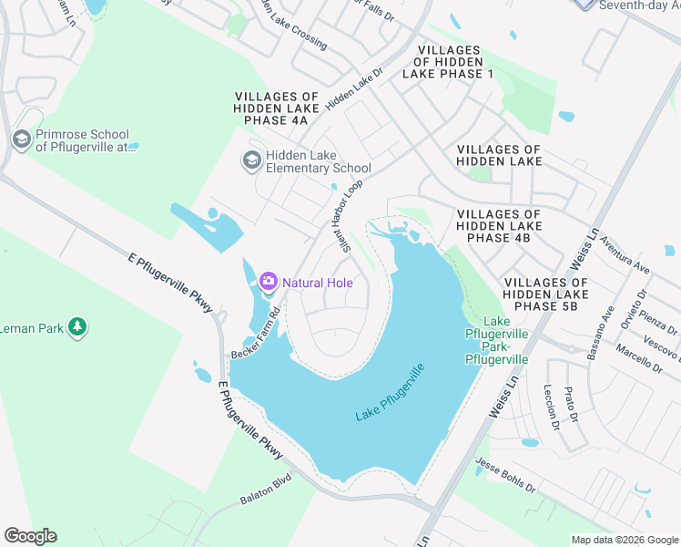 map of restaurants, bars, coffee shops, grocery stores, and more near 18009 Misty Harbor Drive in Pflugerville