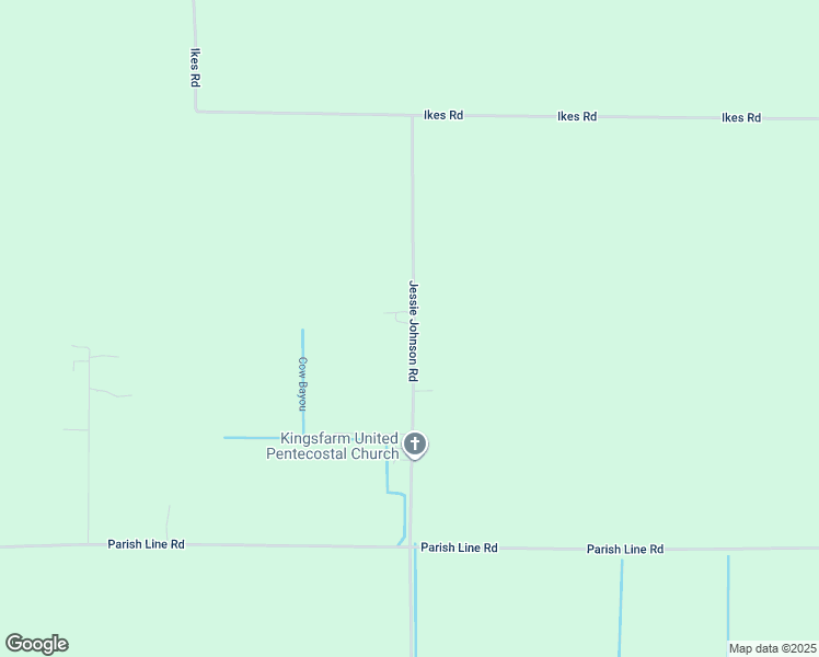 map of restaurants, bars, coffee shops, grocery stores, and more near 446-586 Jessie Johnson Road in Kinder