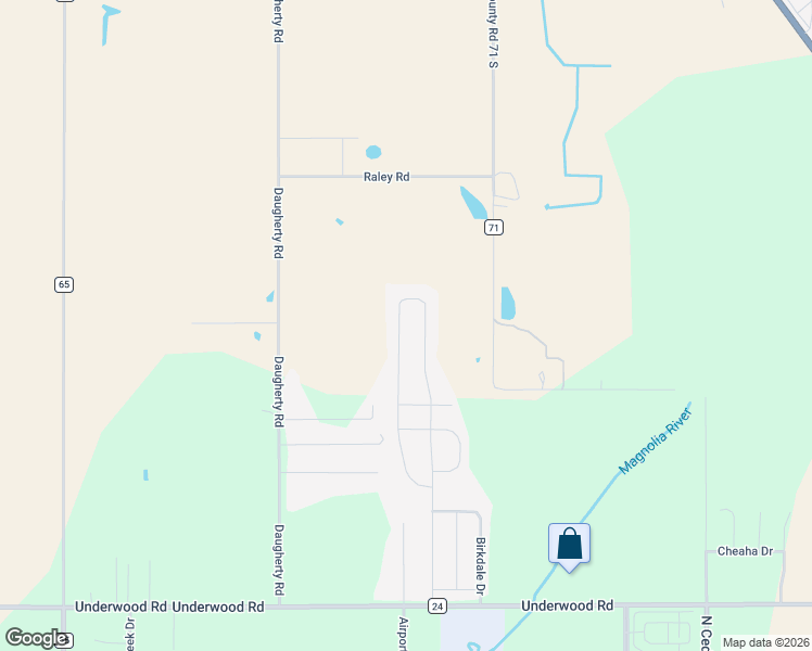map of restaurants, bars, coffee shops, grocery stores, and more near 15309 Troon Drive in Foley