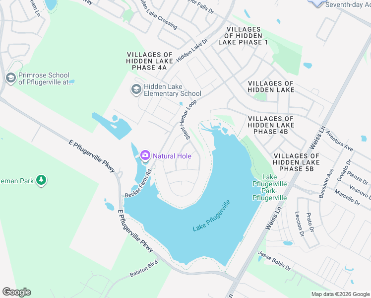 map of restaurants, bars, coffee shops, grocery stores, and more near 18009 Misty Harbor Drive in Pflugerville