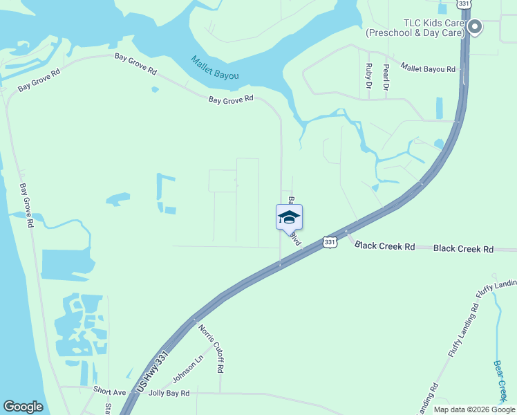 map of restaurants, bars, coffee shops, grocery stores, and more near Tropical Way in Freeport