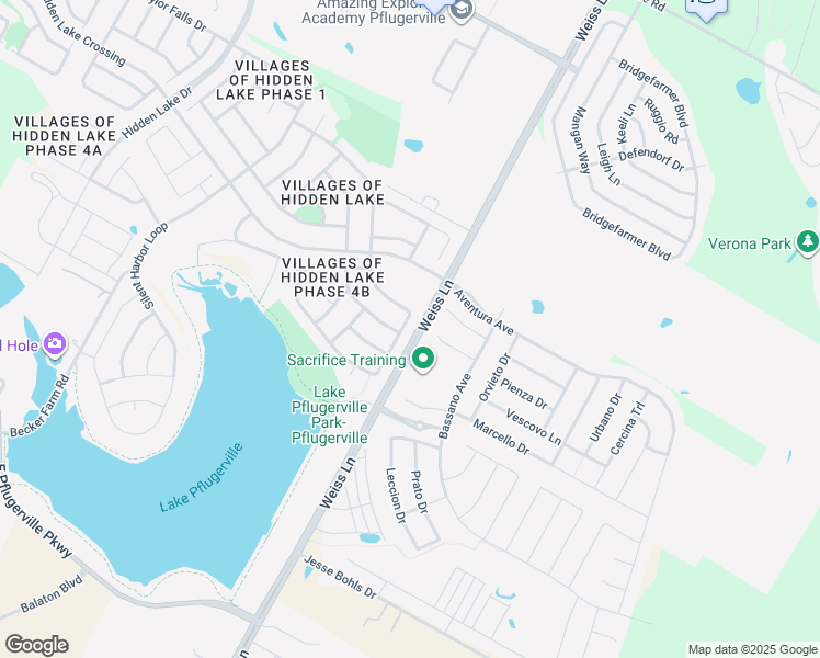 map of restaurants, bars, coffee shops, grocery stores, and more near 17716 Masi Loop in Pflugerville