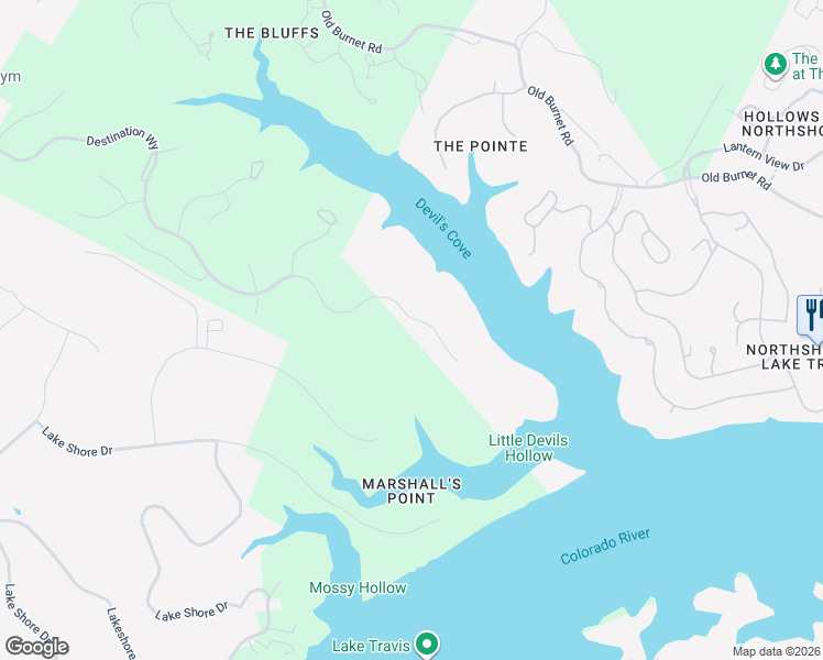 map of restaurants, bars, coffee shops, grocery stores, and more near 4613 Destination Way in Leander
