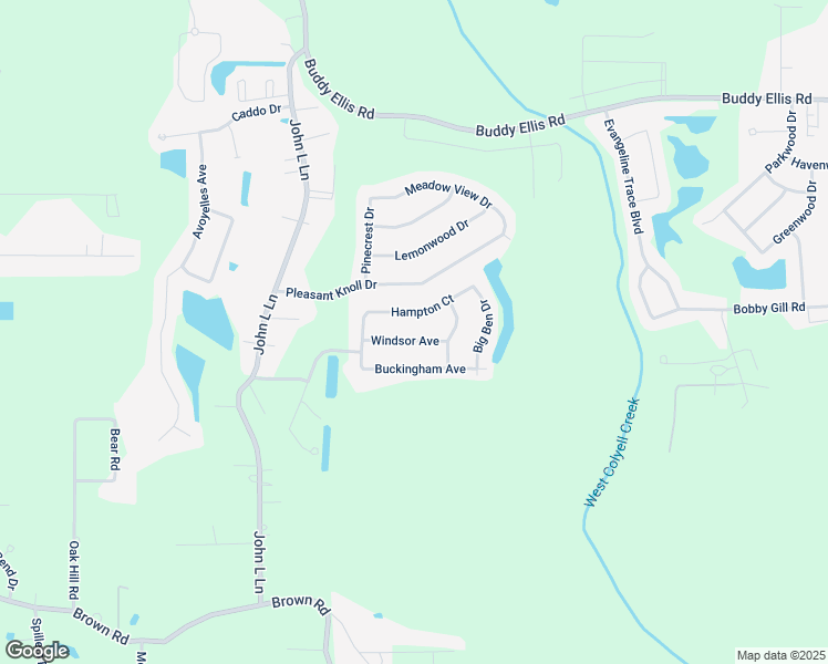 map of restaurants, bars, coffee shops, grocery stores, and more near 11372 Hampton Court in Denham Springs