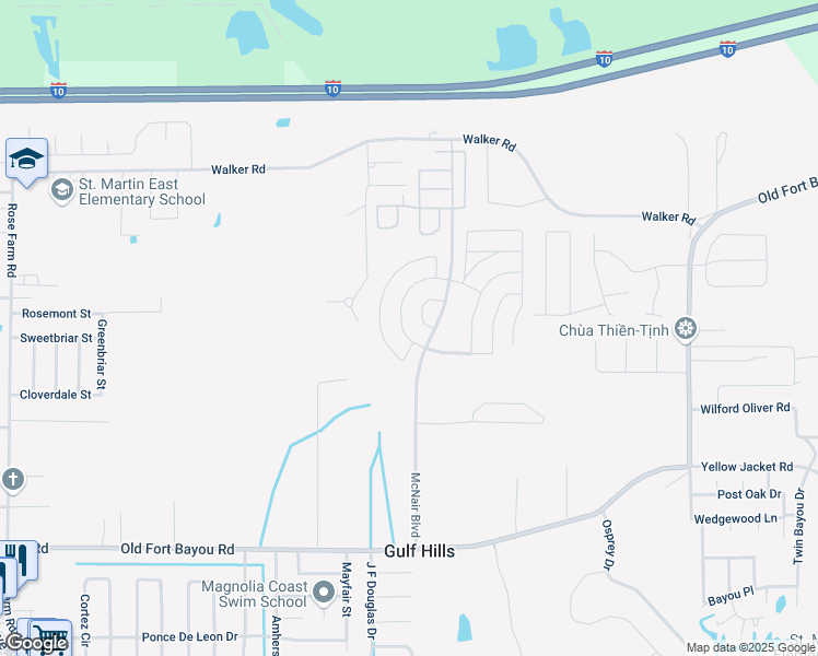 map of restaurants, bars, coffee shops, grocery stores, and more near 2024 Irma Circle in Ocean Springs
