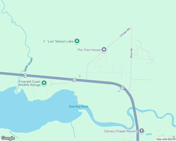 map of restaurants, bars, coffee shops, grocery stores, and more near 8502 Holley Hills Circle in Navarre